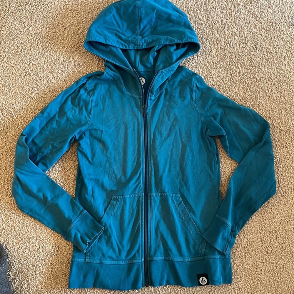 American giant full zip women’s hoodie sweater boat yard blue medium - Picture 1 of 5